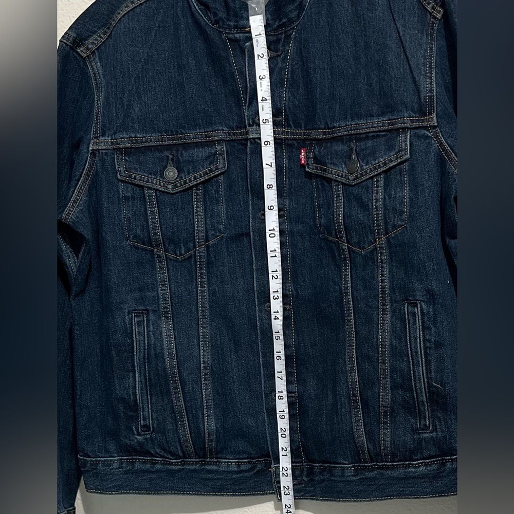 LEVI’S DENIM TRUCKER Jacket Blue Size Large  For Men’s- New - Picture 5 of 6